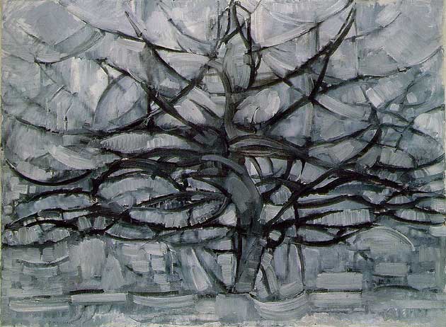Grey tree modrian