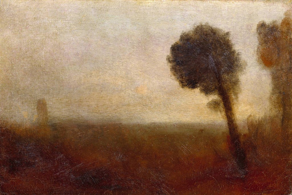 tree paintings: Turner landscape with trees