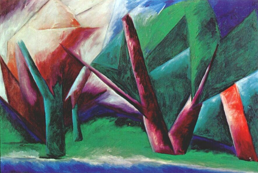 Forest red green