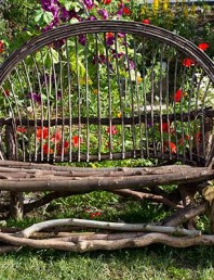 Community garden bench