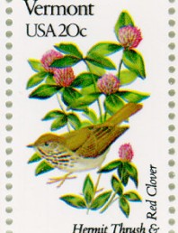 USA state flower stamp
